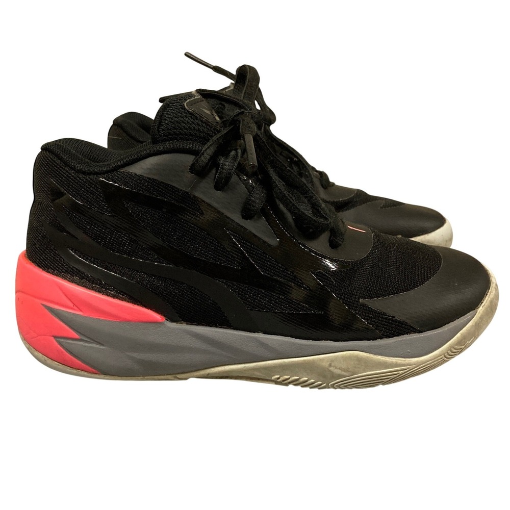 Puma‎ MB.02 Phenom Kids Basketball Shoes Black Pink 391271-01 Size 12C